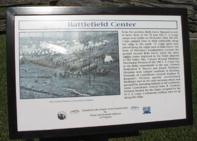 Battlefield Center Marker image. Click for full size.