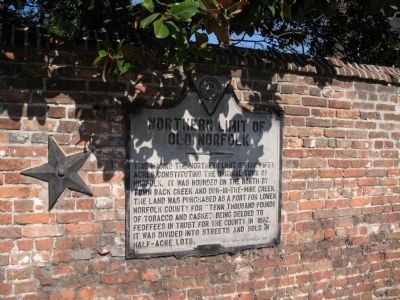 Northern Limit of Old Norfolk Marker. Click for full size. Northern Limit of Old Norfolk Marker image. Click for full size.