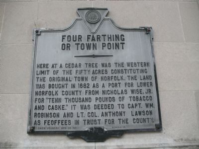 Four Farthing or Town Point Marker image. Click for full size.