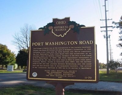 Port Washington Road side of marker image. Click for full size.