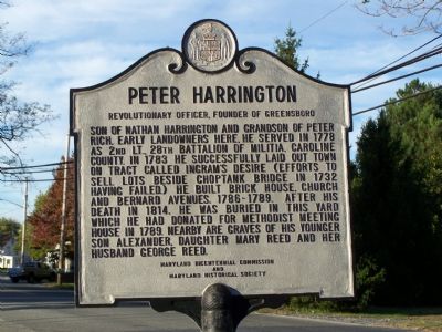 Peter Harrington Marker image. Click for full size.
