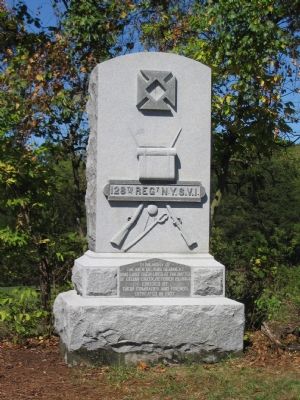 The 128th New York Volunteer Regiment Monument image. Click for full size.