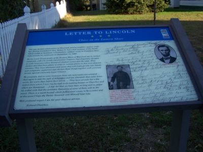 Letter to Lincoln Marker image. Click for full size.
