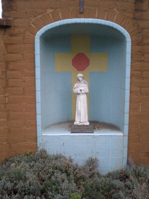 Saint Clare shrine. Click for full size. Saint Clare shrine image. Click for full size.