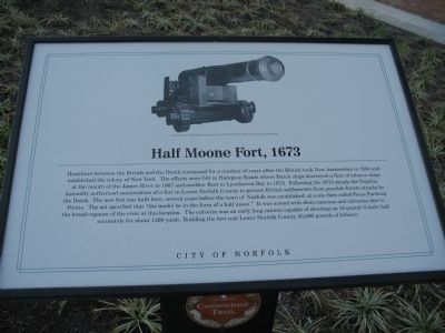 Half Moone Fort, 1673 Marker image. Click for full size.