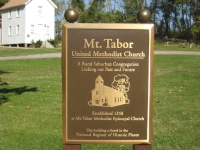 Mt. Tabor United Methodist Church Marker image. Click for full size.