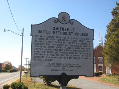 Smithville United Methodist Church Marker image. Click for full size.