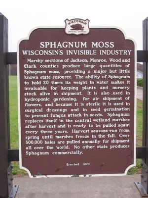 Sphagnum Moss Marker image. Click for full size.