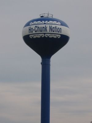 Ho-Chunk Nation Water Tower image. Click for full size.