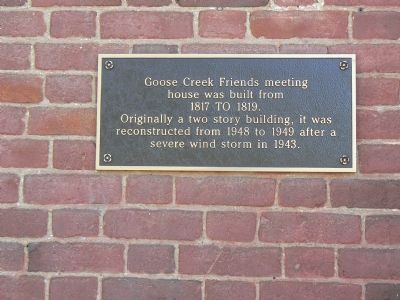Goose Creek Friends. Click for full size. Goose Creek Friends image. Click for full size.