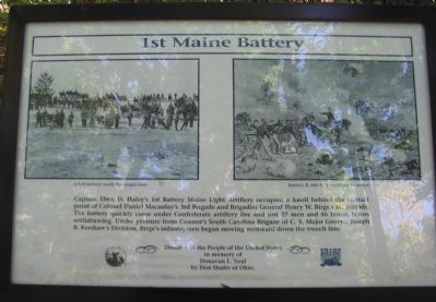 1st Maine Battery Marker image. Click for more information.