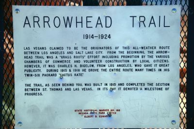 Arrowhead Trail Marker image. Click for full size.