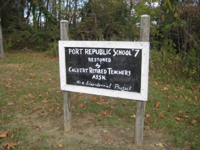 Sign for Port Republic School No. 7 image. Click for full size.