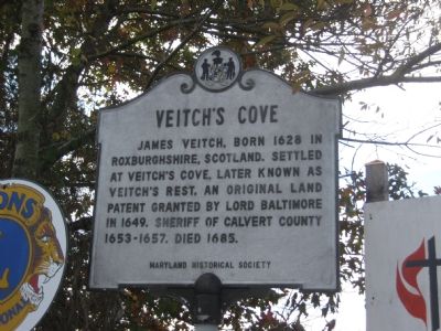 Veitch's Cove Marker. Click for full size. Veitch's Cove Marker image. Click for full size.