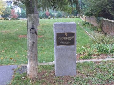 Tether Post Next to Marker. Click for full size. Tether Post Next to Marker image. Click for full size.
