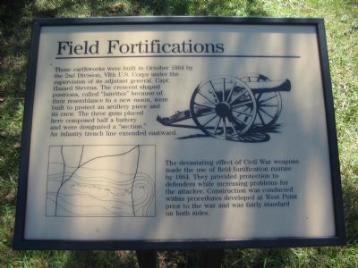 Field Fortifications Marker. Click for full size. Field Fortifications Marker image. Click for full size.