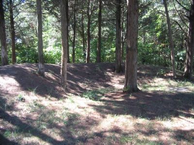 One of the Artillery Positions on the Hill. Click for full size. One of the Artillery Positions on the Hill image. Click for full size.