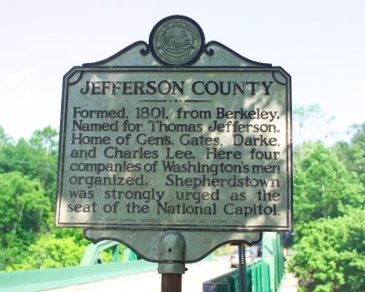 Jefferson County / Berkeley County Marker image. Click for full size.