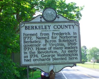 Jefferson County / Berkeley County Marker image. Click for full size.