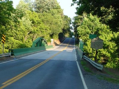 Marker at Opequon Creek Bridge image. Click for full size.