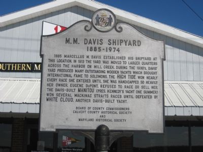 M. M. Davis Shipyard Marker image. Click for full size.