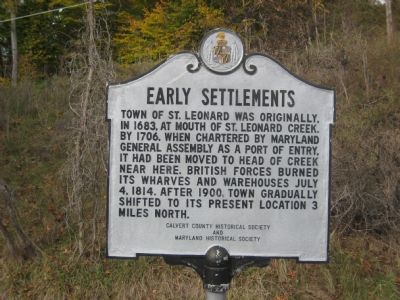 Early Settlements Marker image. Click for full size.