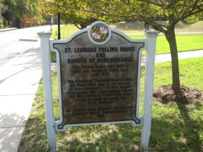 St. Leonard Polling House and Garden of Remembrance Marker image. Click for full size.