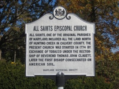 All Saints Episcopal Church Marker image. Click for full size.