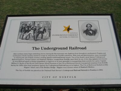 The Underground Railroad Marker image. Click for full size.