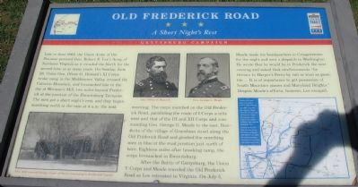 Old Frederick Road Marker image. Click for full size.