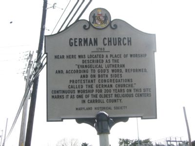 German Church Marker. Click for full size. German Church Marker image. Click for full size.