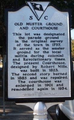 Old Muster Ground and Courthouse Marker. Click for full size. Old Muster Ground and Courthouse Marker image. Click for full size.