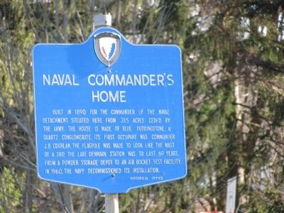 Naval Commander's Home Marker. Click for full size. Naval Commander's Home Marker image. Click for full size.