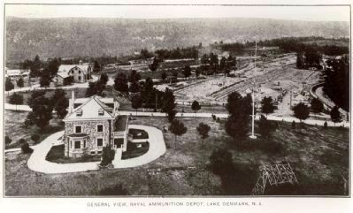 Vintage photo of the Naval Commander's Home and surrounding area image. Click for full size.