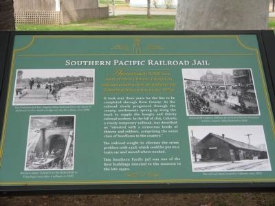 Southern Pacific Railroad Jail Marker image. Click for full size.