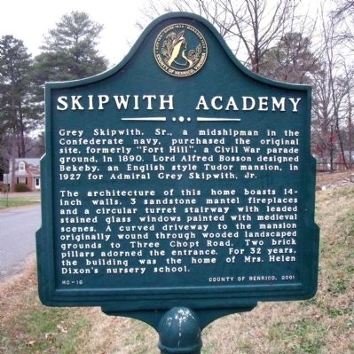 Skipwith Academy Marker image. Click for full size.