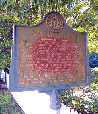 Campbell Home Marker. Click for full size. Campbell Home Marker image. Click for full size.