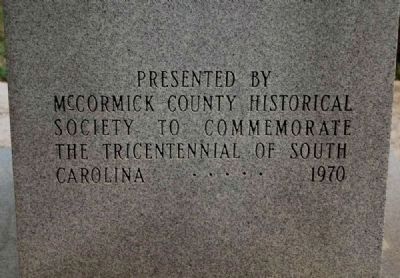 McCormick County Confederate Monument - West Side image. Click for full size.