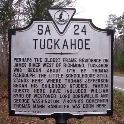 Tuckahoe Marker image. Click for full size.