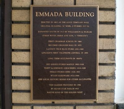 Emmada Building Marker image. Click for full size.