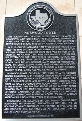 Norwood Tower Marker image. Click for full size.