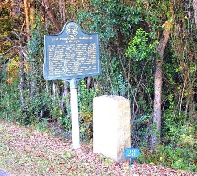 First Presbyterian Ordination in Georgia Marker. Click for full size. First Presbyterian Ordination in Georgia Marker image. Click for full size.