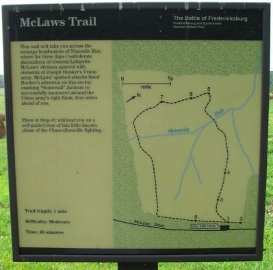McLaws Trail Marker. Click for full size. McLaws Trail Marker image. Click for full size.
