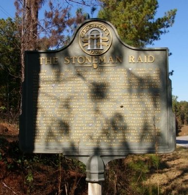 The Stoneman Raid Marker. Click for full size. The Stoneman Raid Marker image. Click for full size.