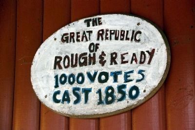 Republic of Rough and Ready Marker image. Click for full size.