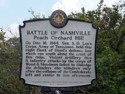 Battle of Nashville Marker image. Click for full size.