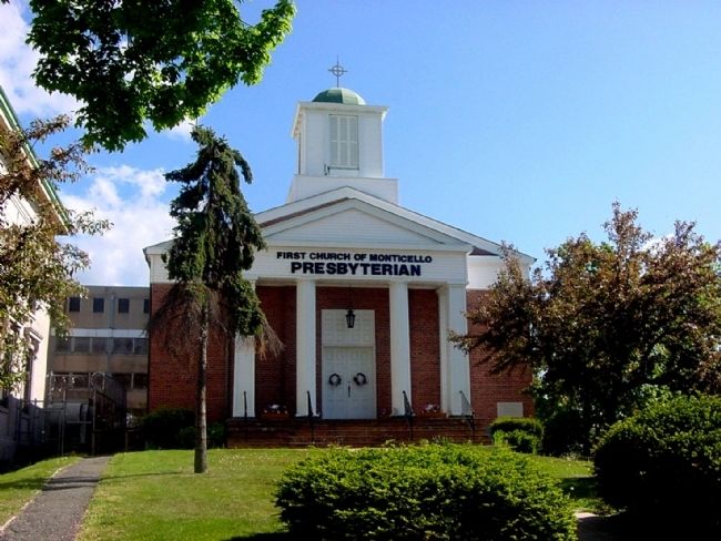 First Church Presbyterian of Monticello. Click for full size. First Church Presbyterian of Monticello image. Click for full size.