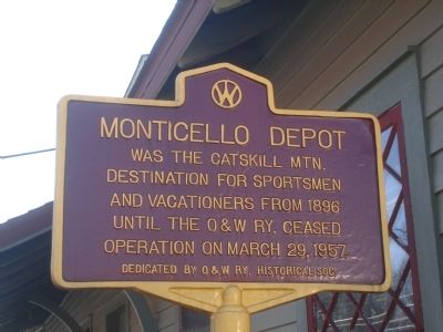 Monticello Depot Marker image. Click for full size.