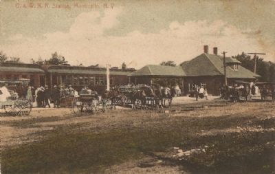 Monticello O&W Railroad Depot image. Click for full size.