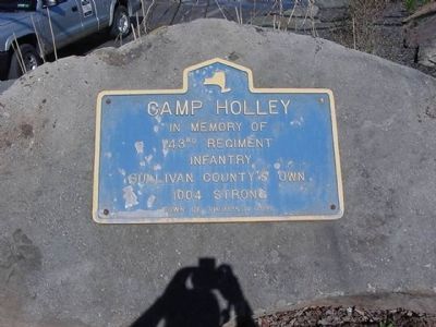 Camp Holley Marker. Click for full size. Camp Holley Marker image. Click for full size.